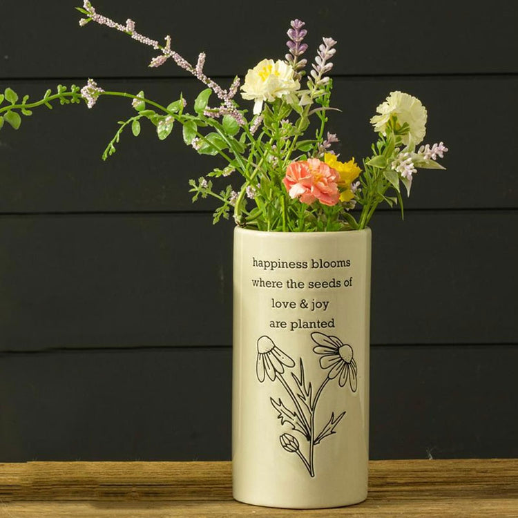 Happiness Blooms Bud Vase