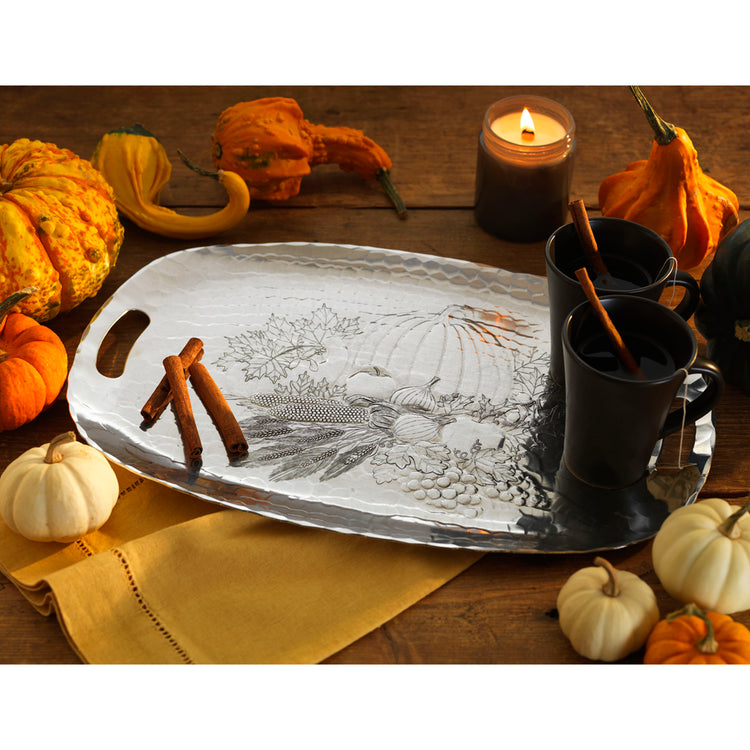 Harvest Luncheon Tray (Aluminum)