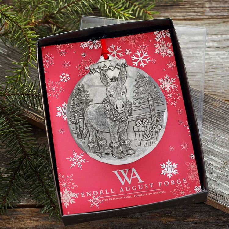 Hee Haw Holiday Donkey Ornament
