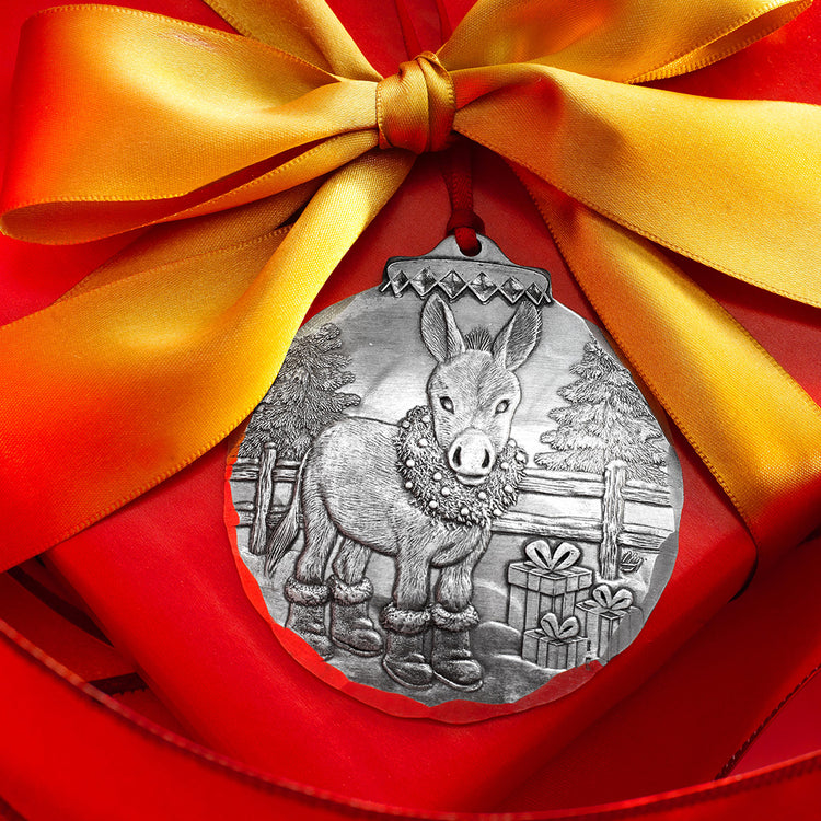 Hee Haw Holiday Donkey Ornament