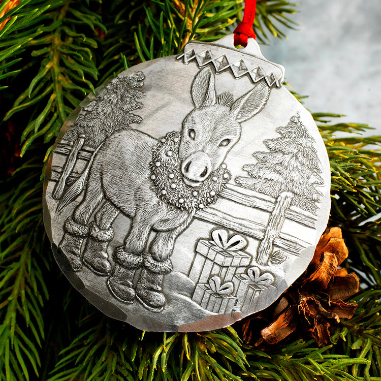 Hee Haw Holiday Donkey Ornament