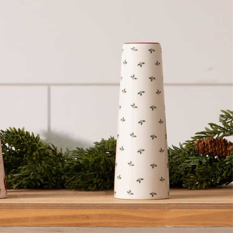 Vintage Holly Bud Vase 