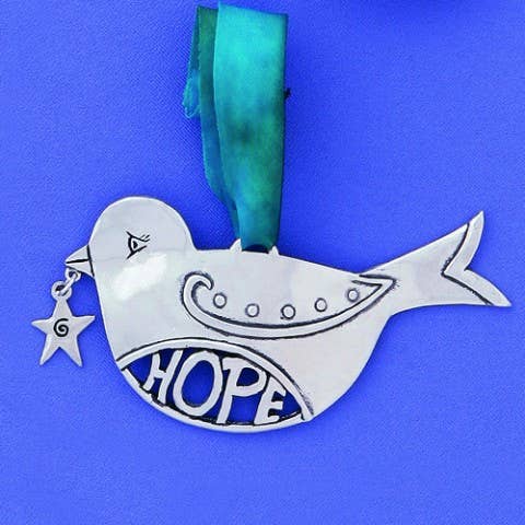 Hope With Star Birds In Flight Ornament