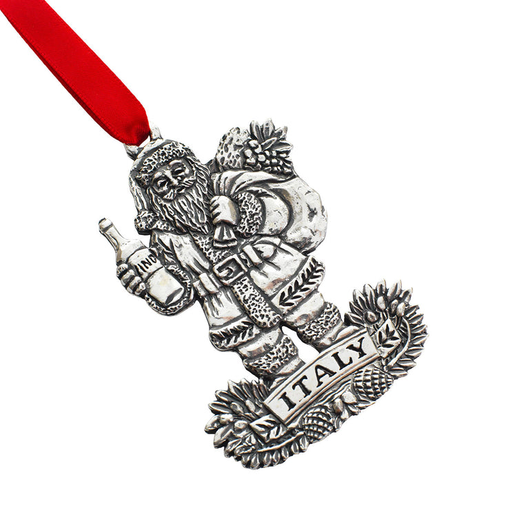 Italy Santa Ornament