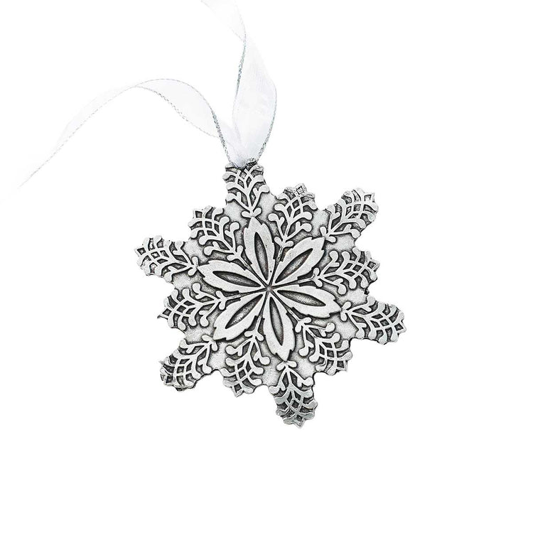 Pewter Snowflake Christmas Ornament