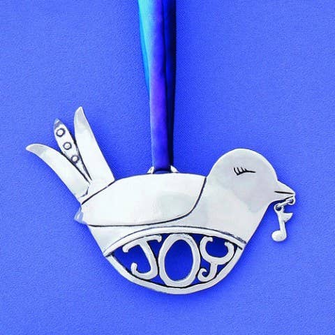 Joy With Note Birds In Flight Ornament
