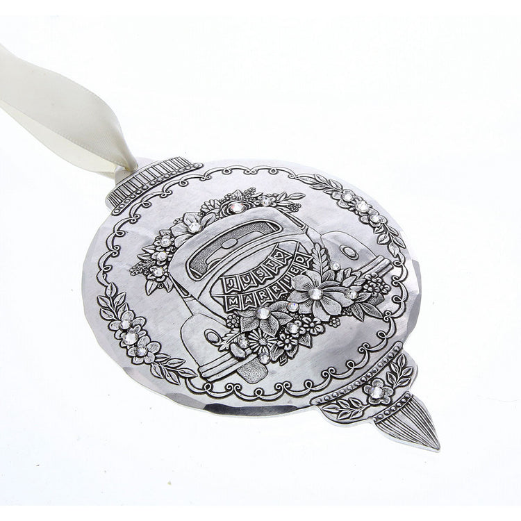 Just Married Vintage Car Ornament - Wendell August Forge
