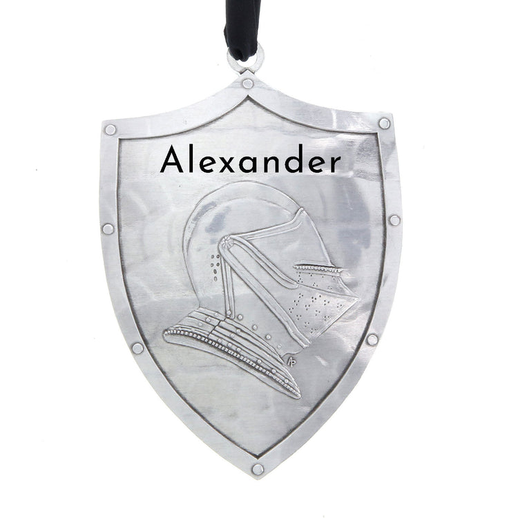 Personalized Knight in Shining Armor Ornament - Wendell August Forge