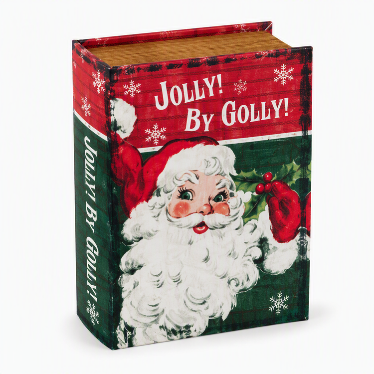Large Santa Decorative Book Box
