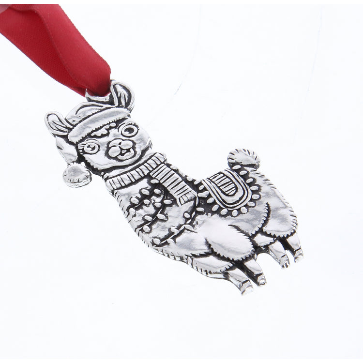 Holly Jolly Llama Ornament