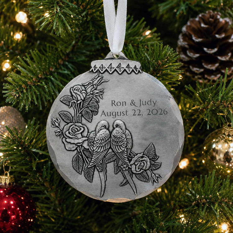 Personalized Lovebirds Ornament - Wendell August