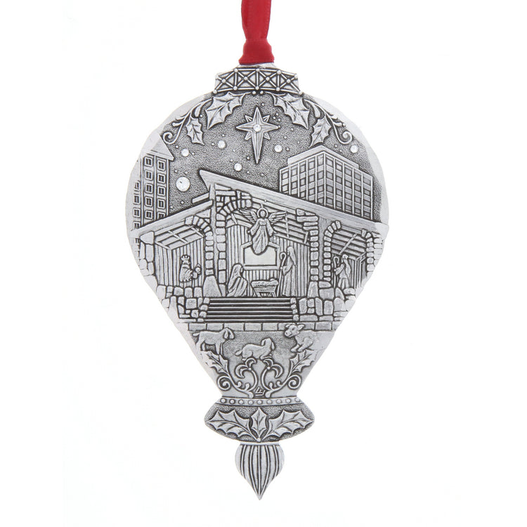 Portraits of Christmas- Christmas Time in the City Ornament 