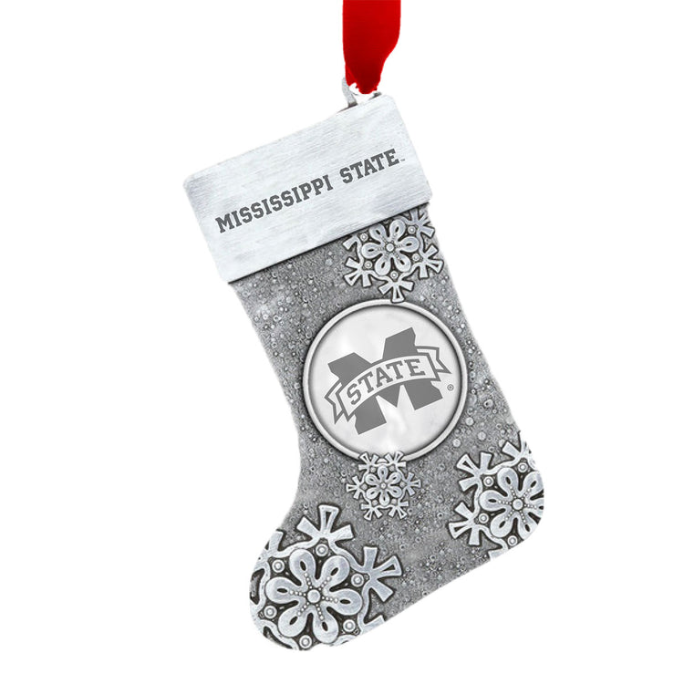 Mississippi State Bulldogs Snowflake Stocking Ornament