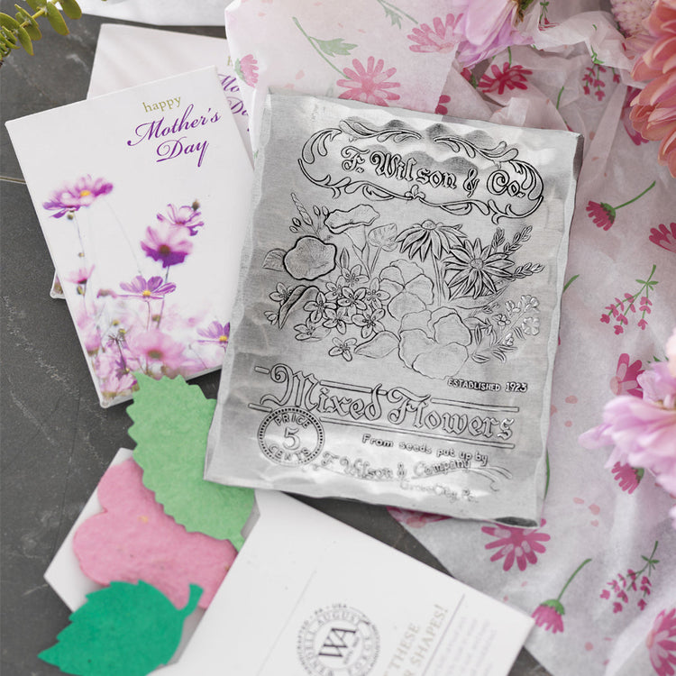 Mixed Flower Seed Packet Accessory Tray 