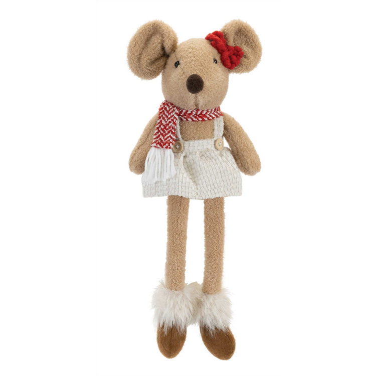 Holly Mouse Shelf Sitter Figurine 
