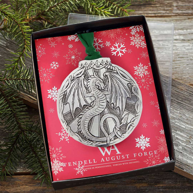Mystical Dragon Ornament - Wendell August Forge