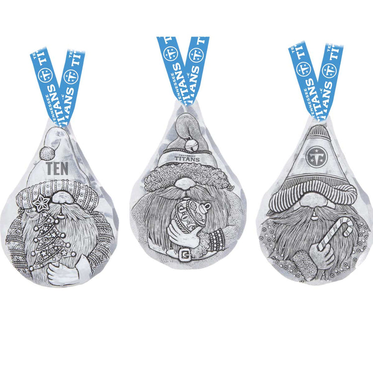 Tennessee Titans 3-Piece Gridiron Gnomes Ornament Set 
