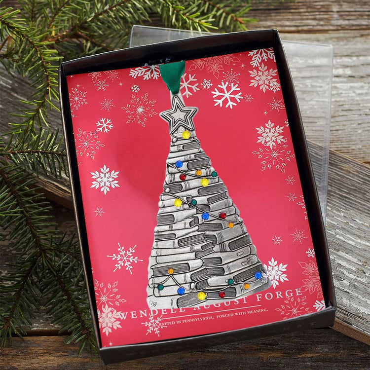 Book Lover Christmas Ornament