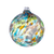 3" Handblown Glass Holiday Calico Ball Ornament - Frost - Wendell August Forge