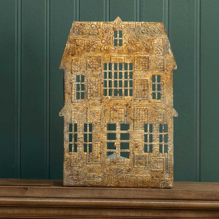 Antique Village One Dormer House Tea Light Holder 