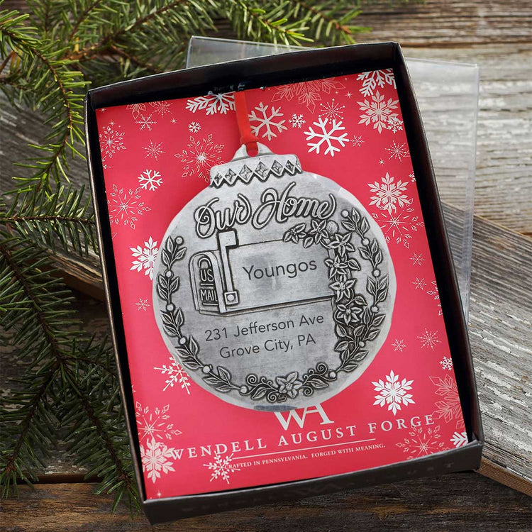 Our Home Personalized Ornament - Wendell August Forge
