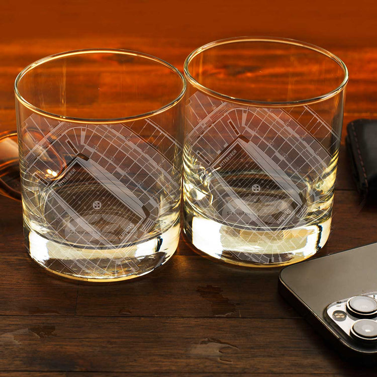 Pittsburgh Steelers Stadium Series 2-Piece Rocks Glass Set 