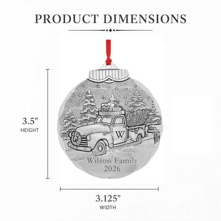 Personalized Road to Home Ornament