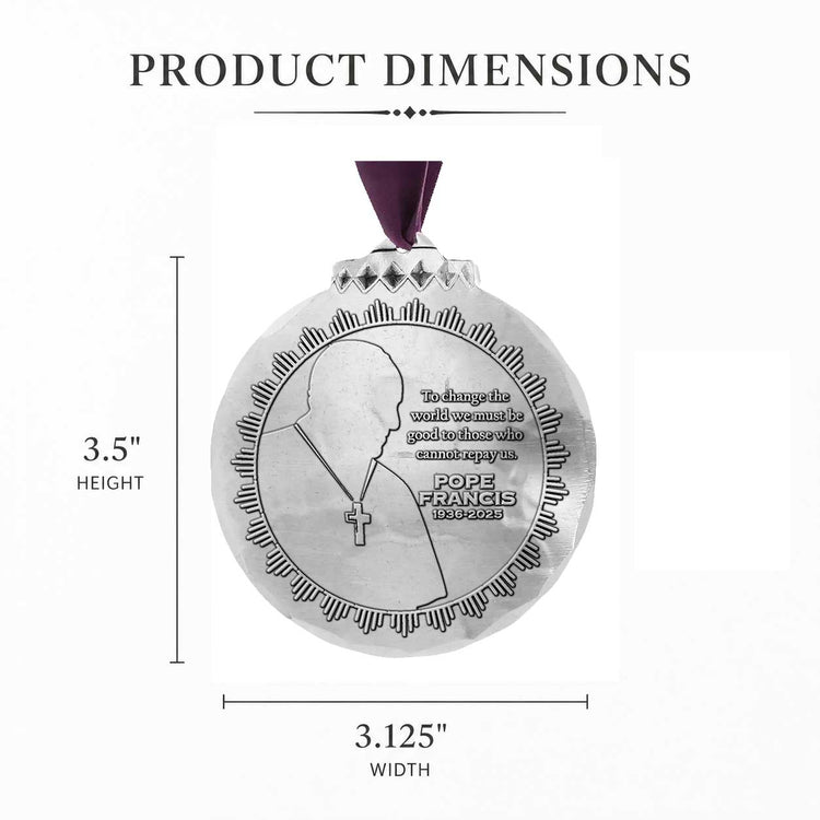 Pope Francis Remembrance Ornament