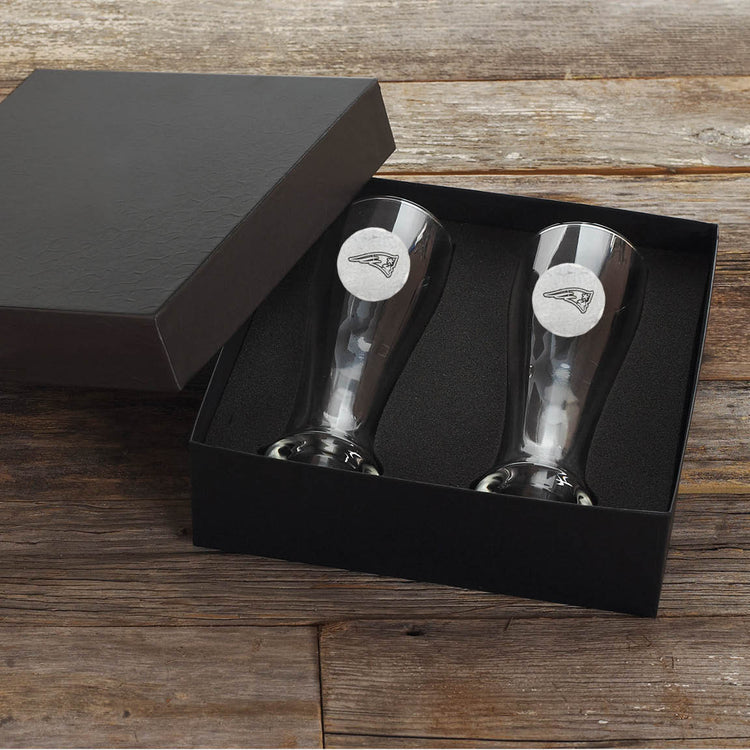 New England Patriots 2-Piece Pilsner Set 