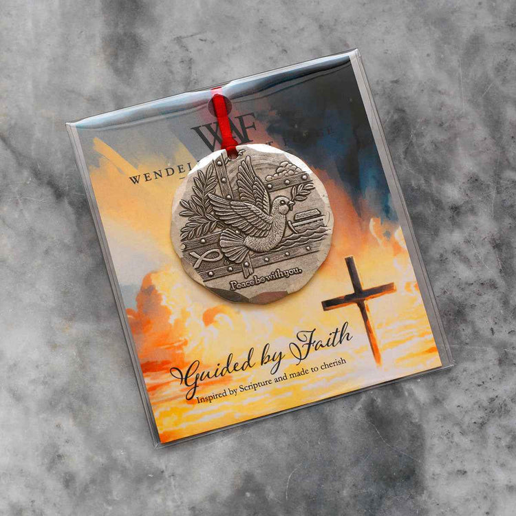 Peace Be with You Christmas Ornament