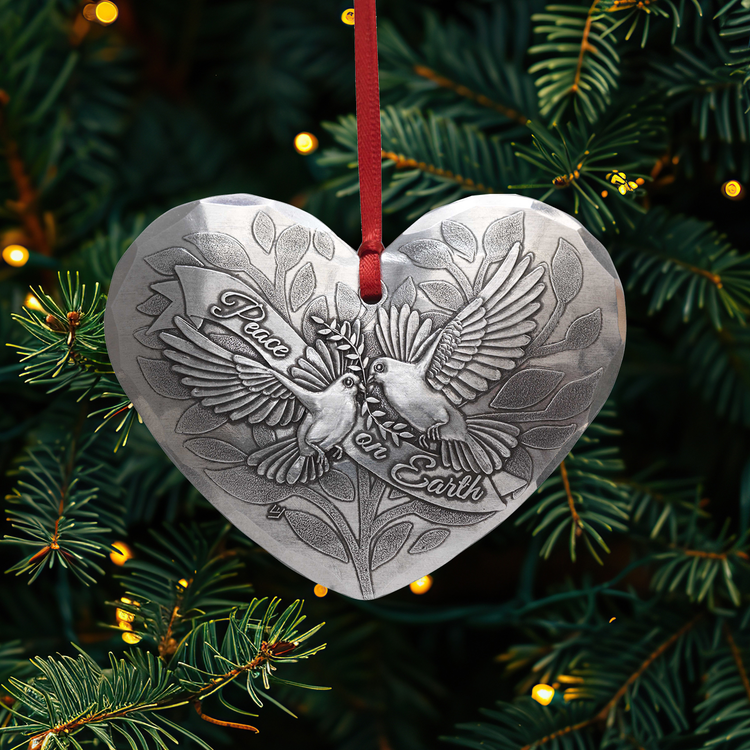 Peace on Earth Dove Ornament - Wendell August Forge