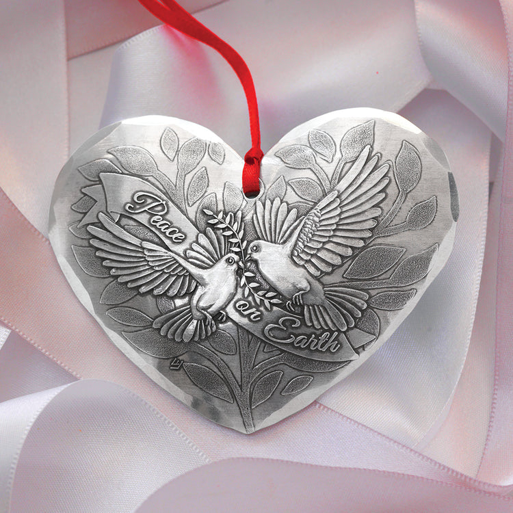 Peace on Earth Dove Ornament - Wendell August Forge