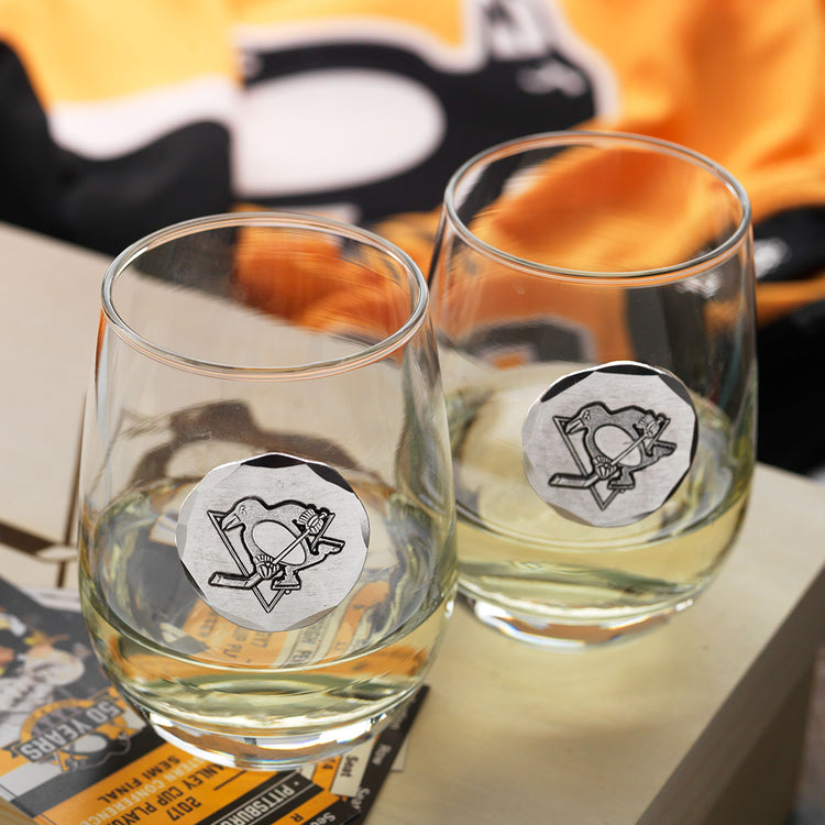 Pittsburgh Penguins 2-Piece Wine Set