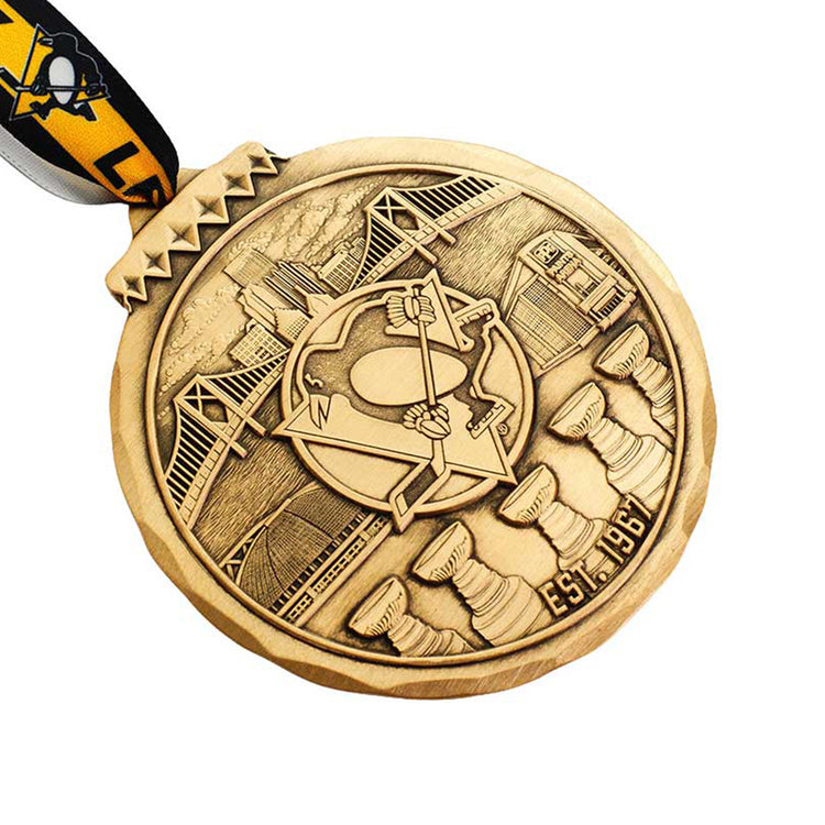 Pittsburgh Penguins Christmas Ornament | Bronze | 60 Season Anniversary