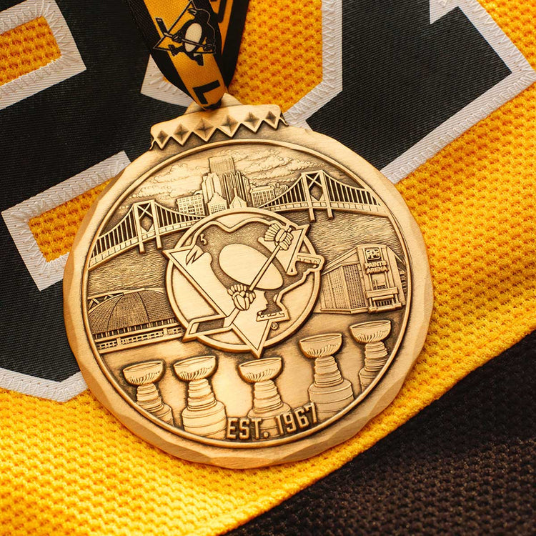 Pittsburgh Penguins Christmas Ornament | Bronze | 60 Season Anniversary