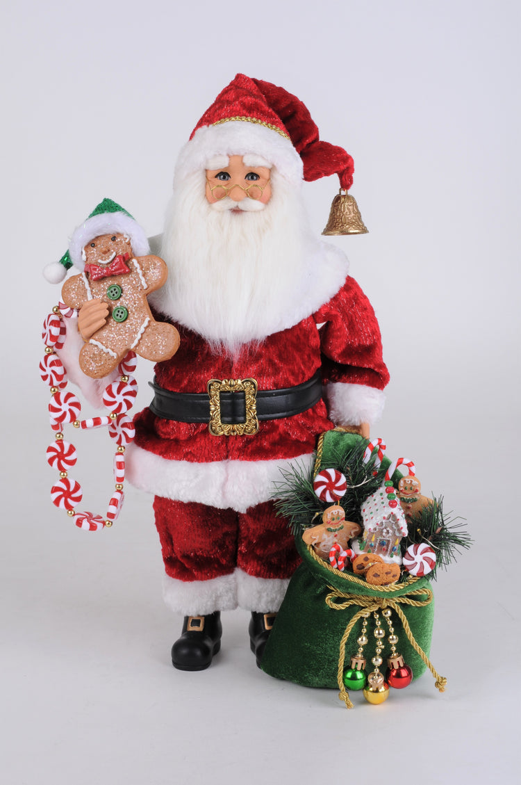 Lighted Peppermint & Goody Santa