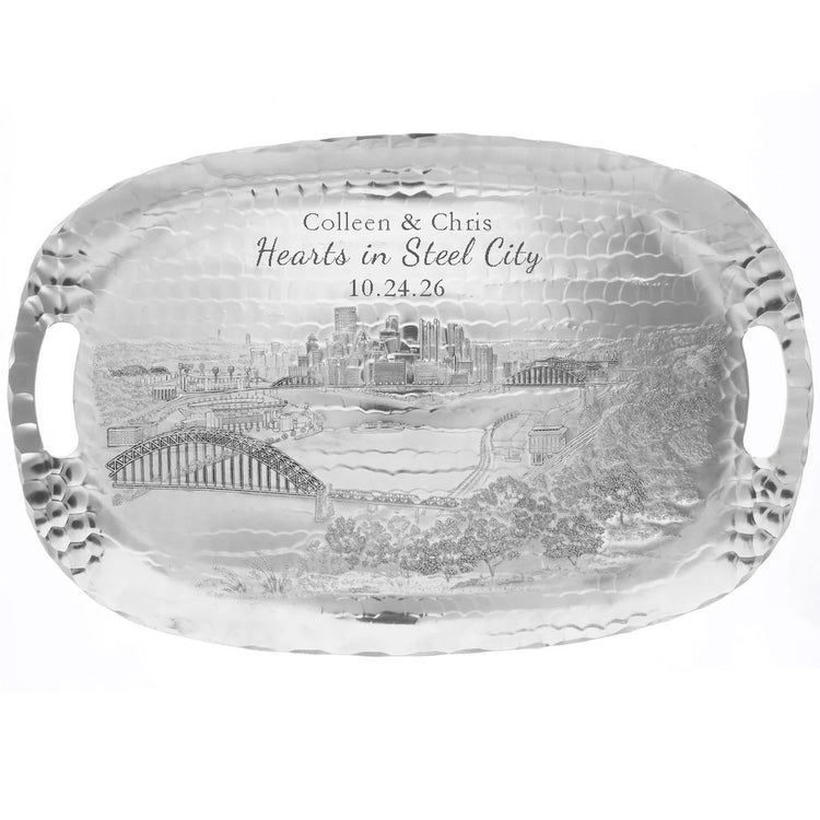 Pittsburgh Skyline Luncheon Tray 