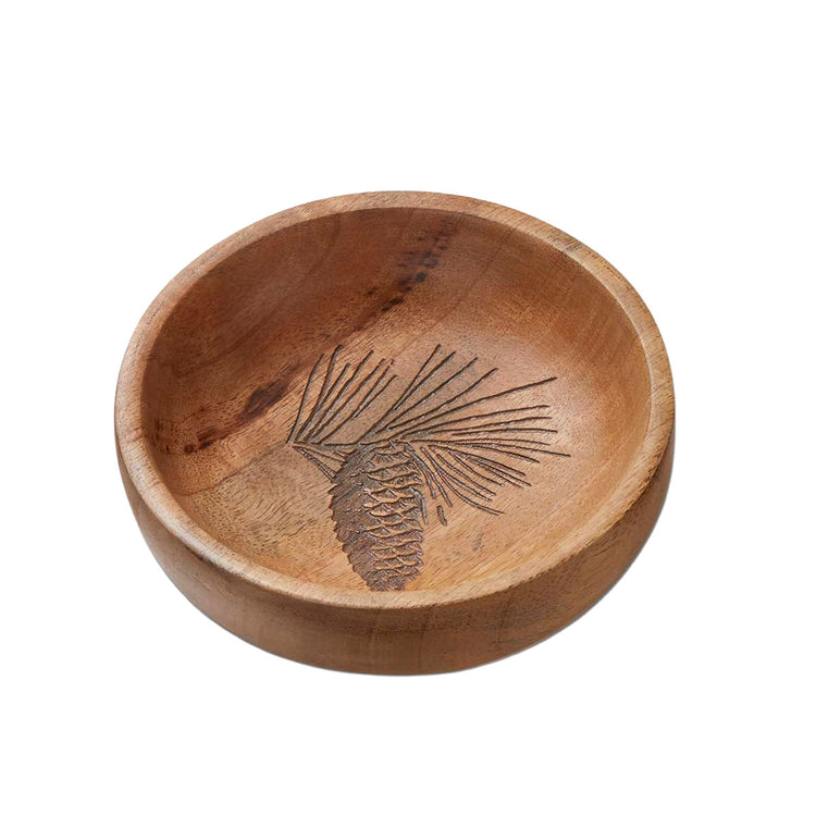 Pinecone Mango Wood Bowl