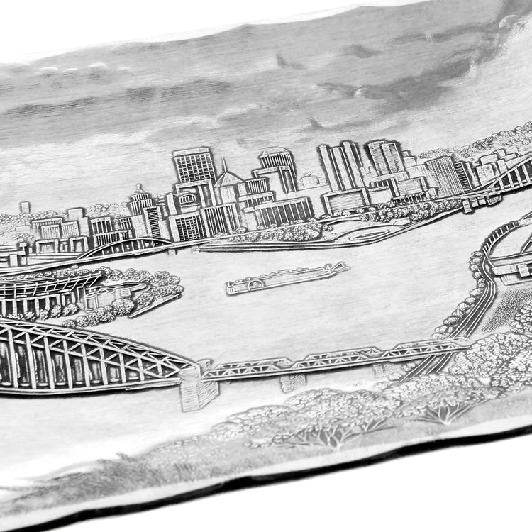 Pittsburgh Skyline 4x5 Metal Accessory Tray