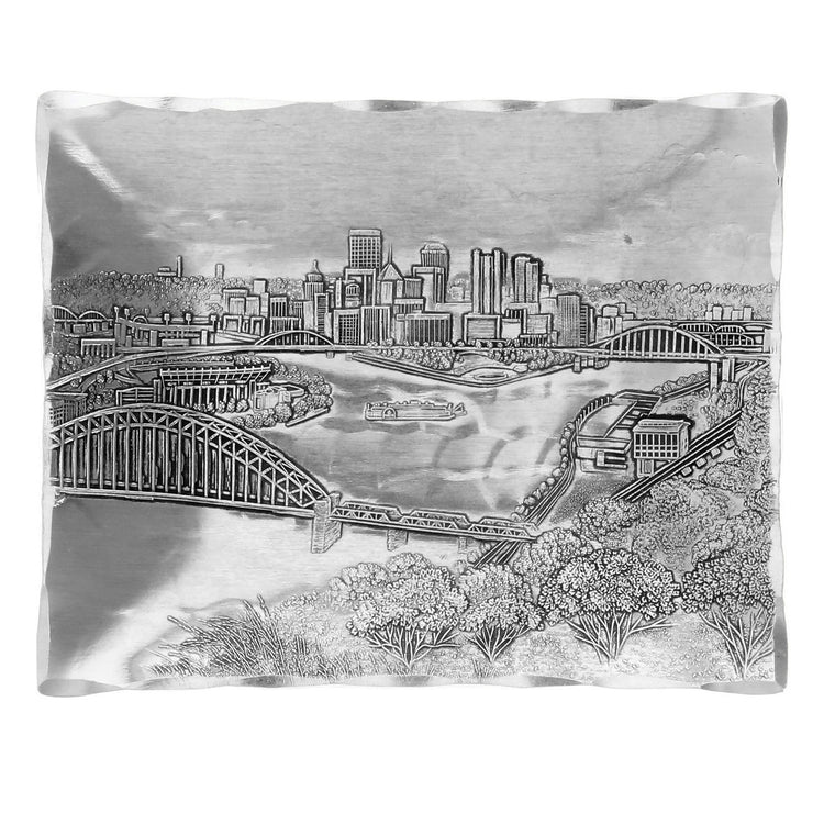 Pittsburgh Skyline 4x5 Metal Accessory Tray