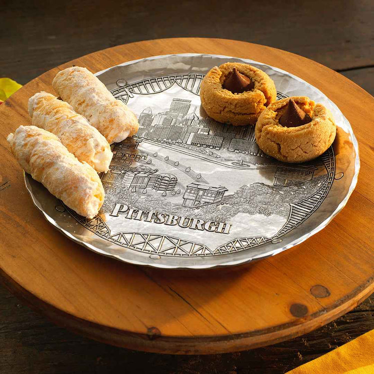 Pittsburgh Bridges Skyline Plate