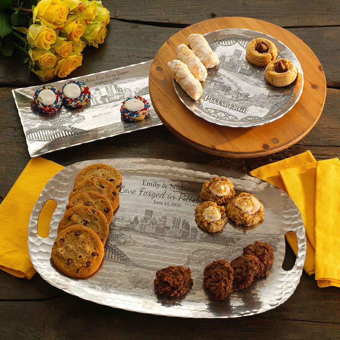 Pittsburgh Skyline Luncheon Tray - Wendell August Forge