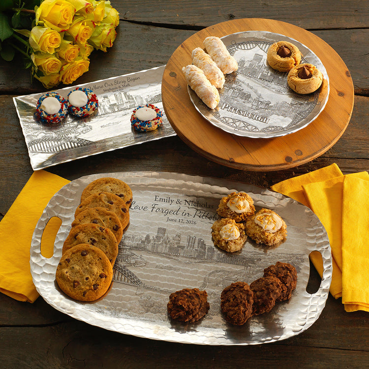 Pittsburgh Themed Cookie Trays