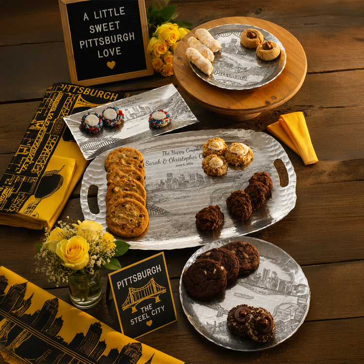 Personalized Pittsburgh Themed Cookie Trays