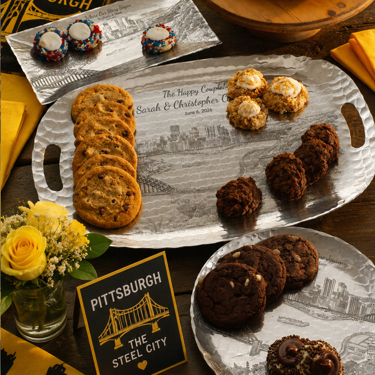 Pittsburgh Themed Cookie Trays