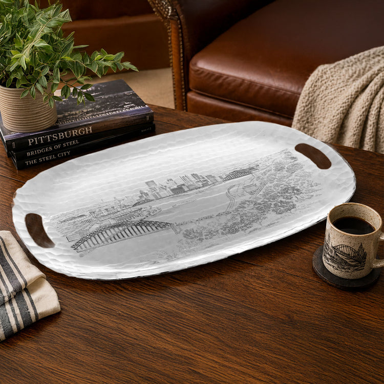 Pittsburgh Skyline Luncheon Tray