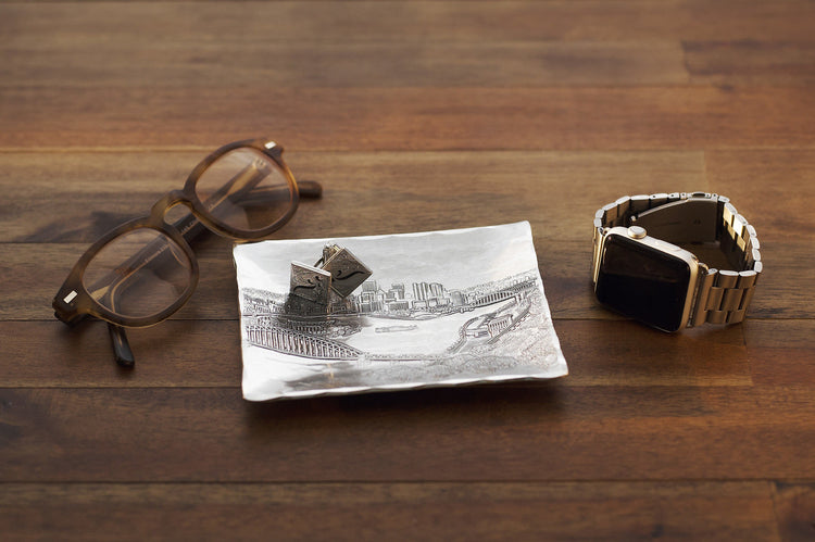 Pittsburgh Skyline 4x5 Metal Accessory Tray 