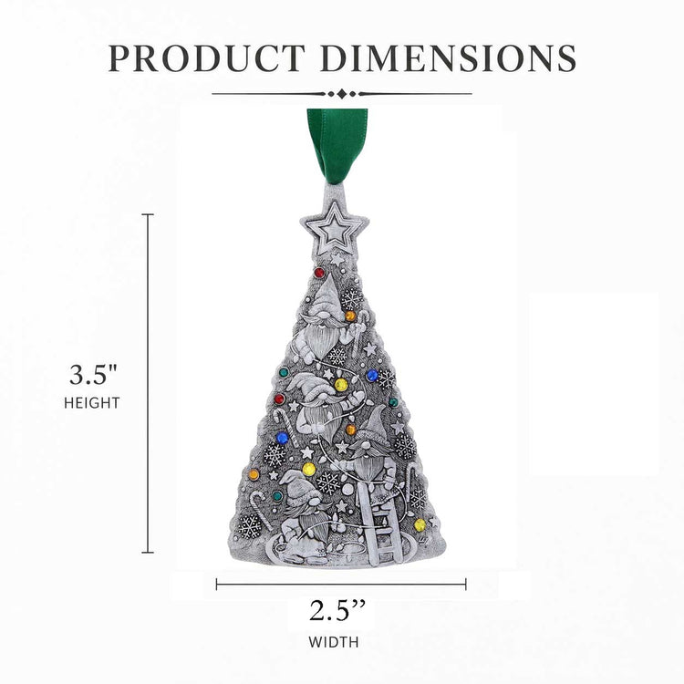 Gnomes Decorating Christmas Tree Ornament