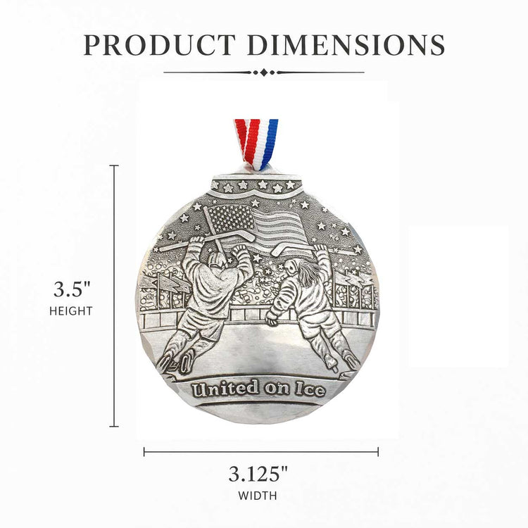 United on Ice Commemorative Hockey Ornament