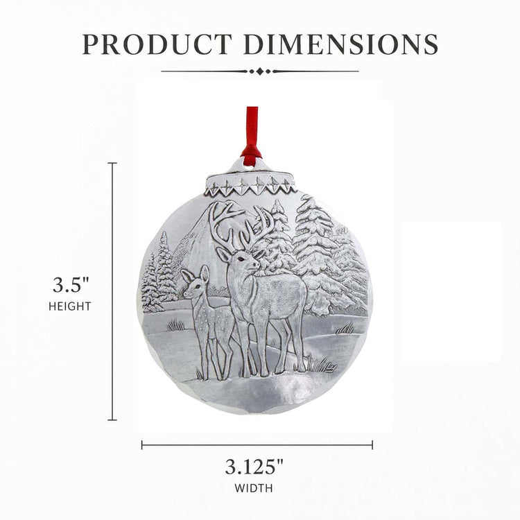 Woodland Deer Ornament - Wendell August Forge